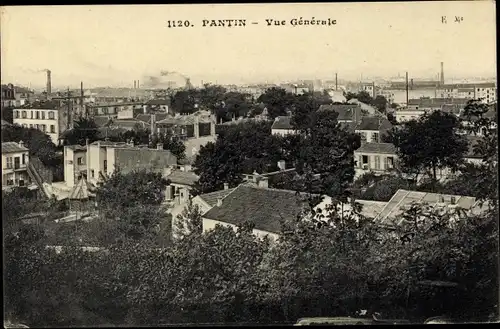 Ak Pantin Seine Saint Denis, Vue Générale