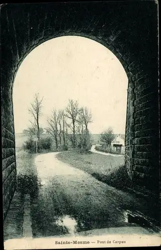 Ak Sainte Mesme Yvelines, Post de Corpau