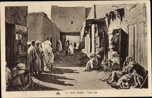 Ak Sidi Okba Algerien, Une Rue