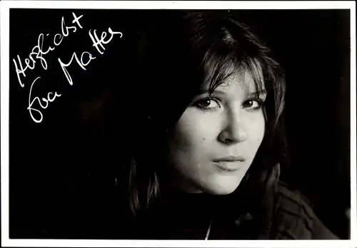 Ak Schauspielerin Eva Mattes, Portrait, Autogramm