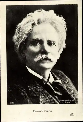 Ak Komponist Edvard Grieg, Portrait