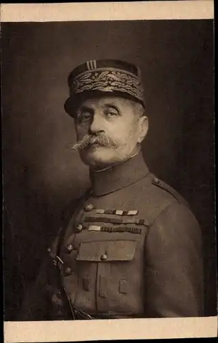 Ak Ferdinand Foch, Heerführer, Portrait in Uniform