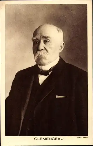 Ak Georges Clemenceau, Portrait, Politiker, Staatsmann, Ministerpräsident