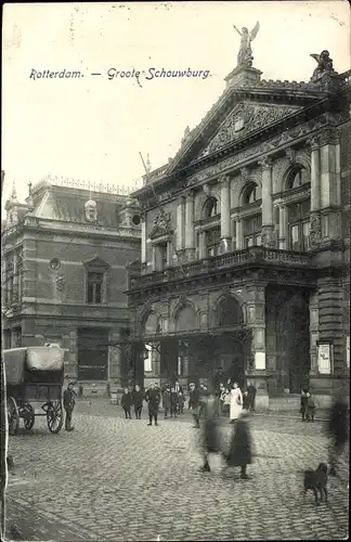 Ak Rotterdam Südholland Niederlande, Groote Schouwburg