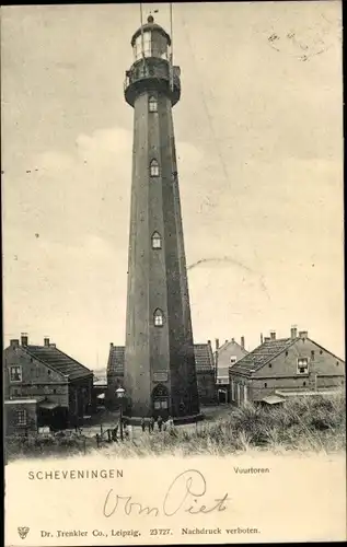 Ak Scheveningen Den Haag Südholland, Vuurtoren