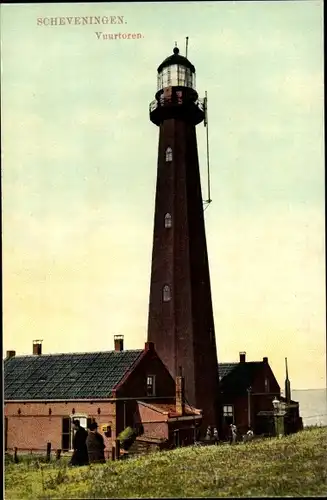 Ak Scheveningen Den Haag Südholland, Vuurtoren