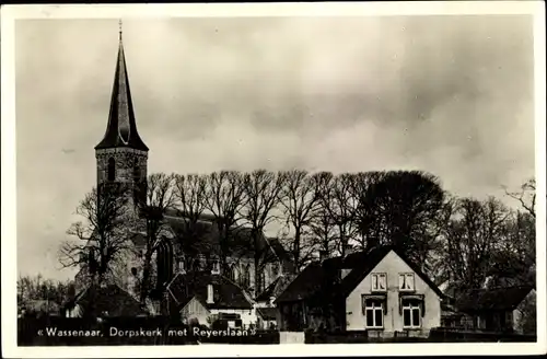 Ak Wassenaar, Südholland, Niederlande, Dorpskerk, Dorfkirche, Reyerslaan