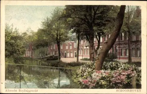 Ak Schoonhoven, Südholland, Niederlande, Albrecht Beylinggracht