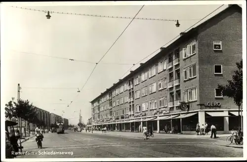 Ak Rotterdam, Südholland, Niederlande, Schiedamseweg, Häuserzeile