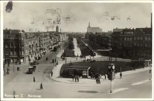 Ak Rotterdam, Südholland, Niederlande, Randweg, Platz