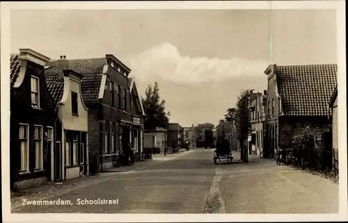 Ak Zwammerdam Südholland, Schoolstraat