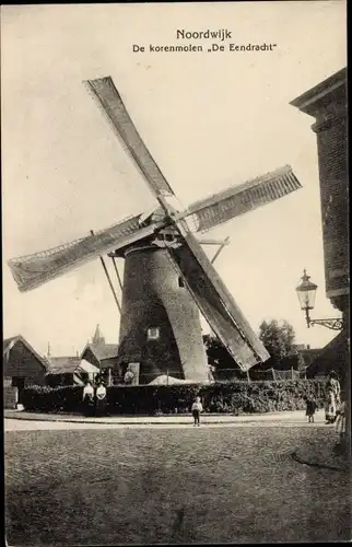 Ak Noordwijk aan Zee Südholland, De korenmolen De Eendracht