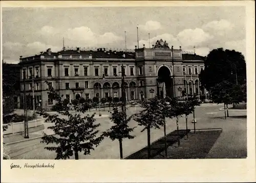 Ak Gera in Thüringen, Hauptbahnhof