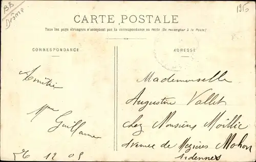 Ak Crest Drome, Vue generale, Blick auf den Ort