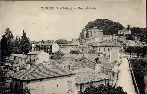 Ak Chabeuil Drome, Vue generale, Blick auf den Ort