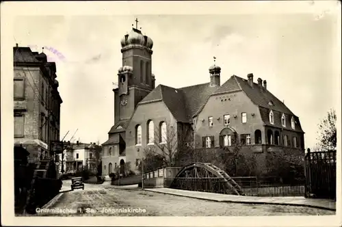 Ak Crimmitschau in Sachsen, Johanniskirche