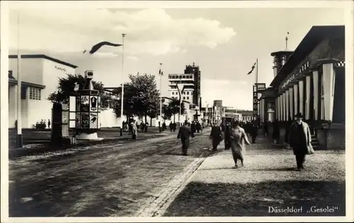Ak Düsseldorf am Rhein, Gesolei 1926, ADGB, Litfaßsäule