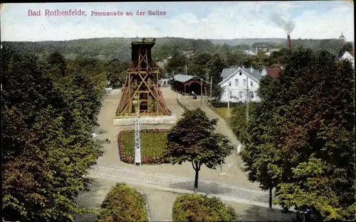 Ak Bad Rothenfelde am Teutoburger Wald, Promenade an der Saline