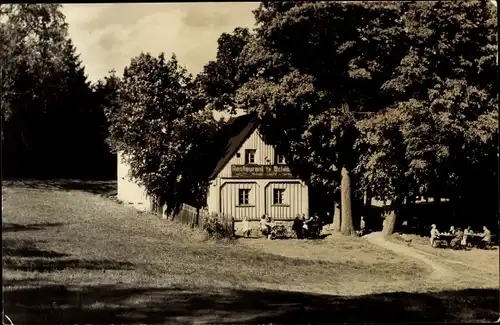 Ak Oberbrambach Bad Brambach im Vogtland, Gasthaus Schimmel