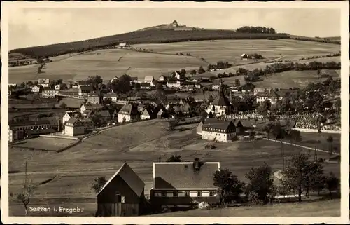 Ak Seiffen im Erzgebirge, Panorama, Berggasthaus