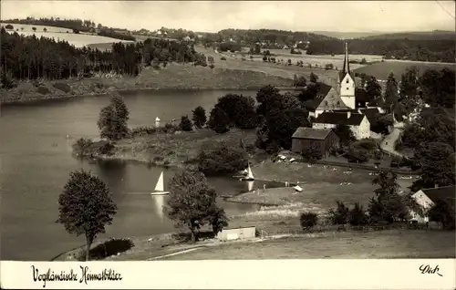 Ak Altensalz Neuensalz Vogtland, Teilansicht an der Pöhler Talsperre