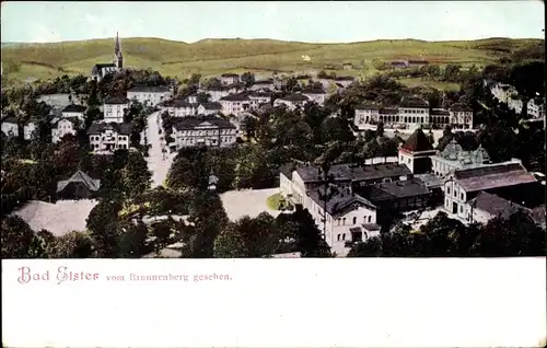 Ak Bad Elster im Vogtland, Blick vom Brunnenberg