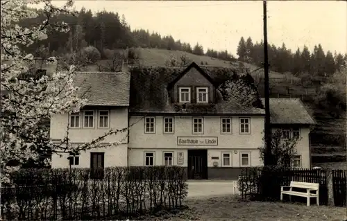 Ak Obstfelderschmiede Mellenbach Glasbach in Thüringen, Gasthof zur Linde