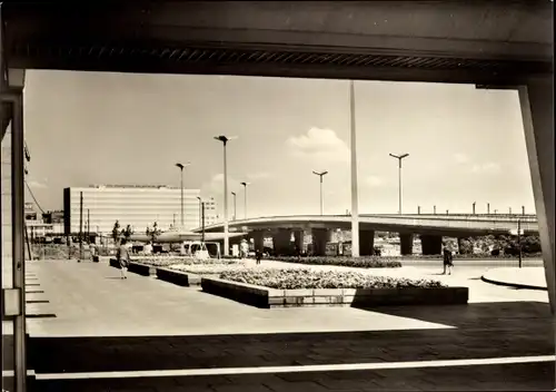 Ak Halle an der Saale, Hochstraße am Thälmann Platz