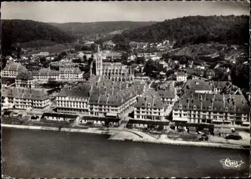 Ak Caudebec en Caux Seine Maritime, Vue aérienne, Fliegeraufnahme