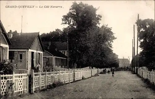 Ak Le Grand Quevilly Seine Maritime, La Cité Navarre