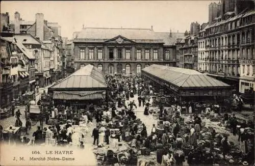 Ak Le Havre, Marché Notre-Dame