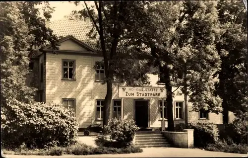 Ak Bad Frankenhausen am Kyffhäuser Thüringen, Gasthaus Zum Stadtpark