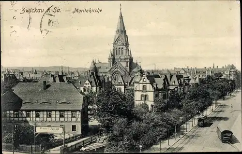 Ak Zwickau in Sachsen, Moritzkirche