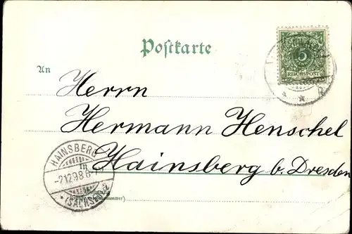 Ak Luckenwalde in Brandenburg, Partie aus Elsthal, Sankt Jacobs Kirche, Denkmal