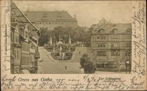 Ak Gotha in Thüringen, Schlossberg