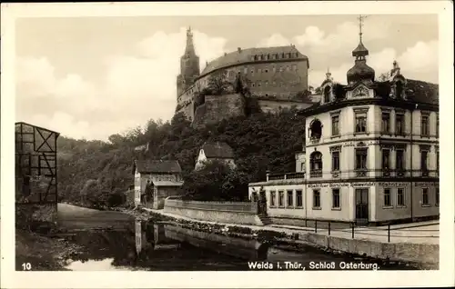 Ak Weida in Thüringen, Schloss Osterburg