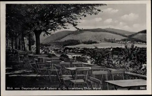Ak Tabarz im Thüringer Wald, Blick von Deysingslust u. Gr. Inselsberg