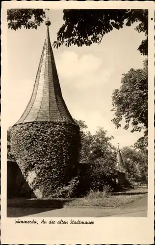 Ak Sömmerda in Thüringen, an der alten Stadtmauer