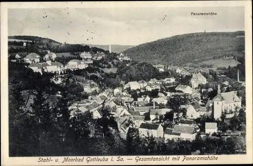 Ak Bad Gottleuba Berggießhübel, Gesamtansicht mit Panoramahöhe