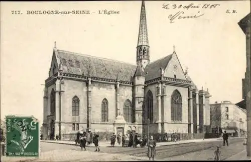 Ak Boulogne sur Seine Hauts de Seine, L'Eglise