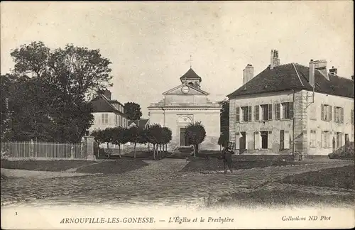 Ak Arnouville Val d’Oise, L'Eglise et le Presbytere