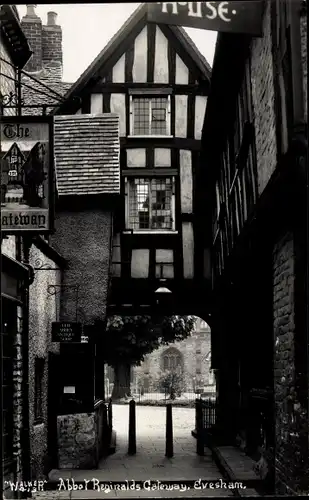 Ak Evesham Worcestershire, Abbot Reginalds Gateway