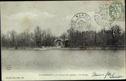 Ak Villefermoy Seine et Marne, Pres Nangis, Les Etangs