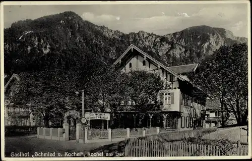 Ak Kochel am See in Oberbayern, Gasthof Schmied von Kochel