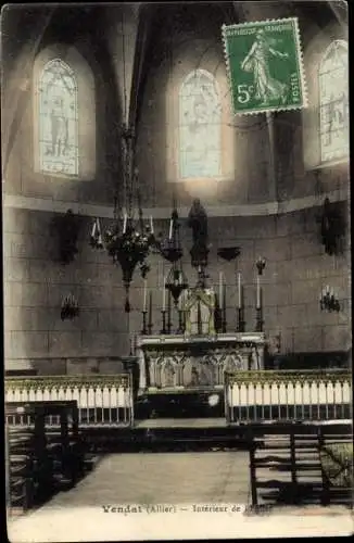 Ak Vendat, Allier, Intérieur de l´Eglise