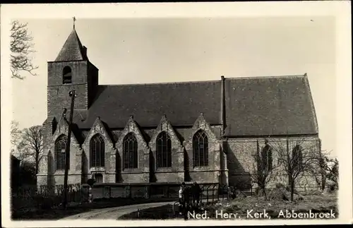 Foto Ak Abbenbroek Südholland, Ned. Herv. Kerk, Kirche