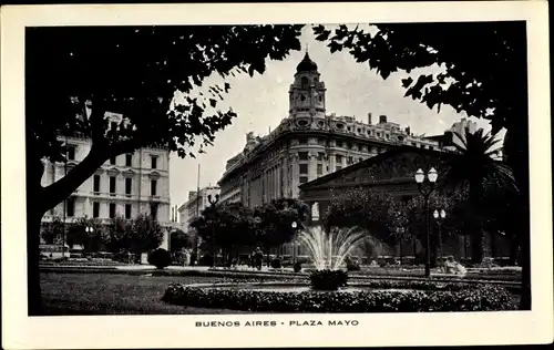 Ak Buenos Aires Argentinien, Plaza Mayo