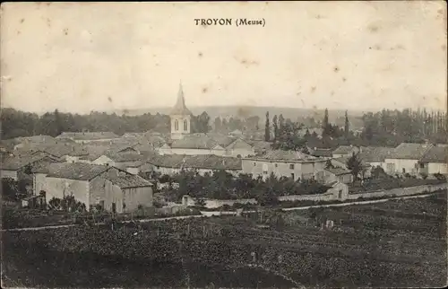 Ak Troyon Meuse, Panorama vom Ort