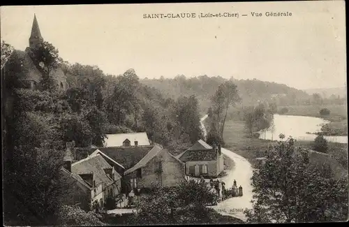 Ak Saint Claude Loir et Cher, Vue générale