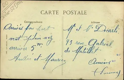 Ak Pierrefitte Seine Saint Denis, Boulevard de la Station, Cafe Tabac